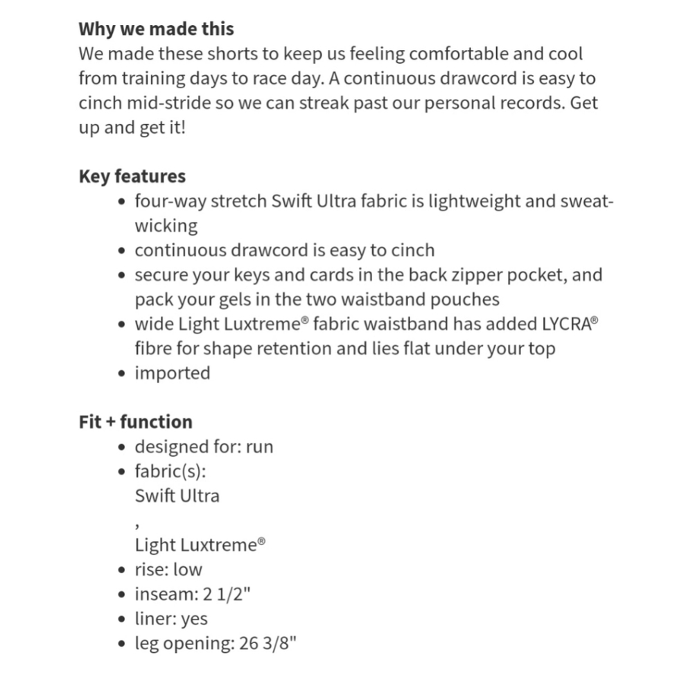 LULULEMON Run: Speed Short *4-way Stretch - Picture 14 of 14